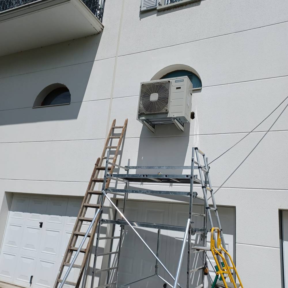 Installation etape par etape Clim air I air quadriplits